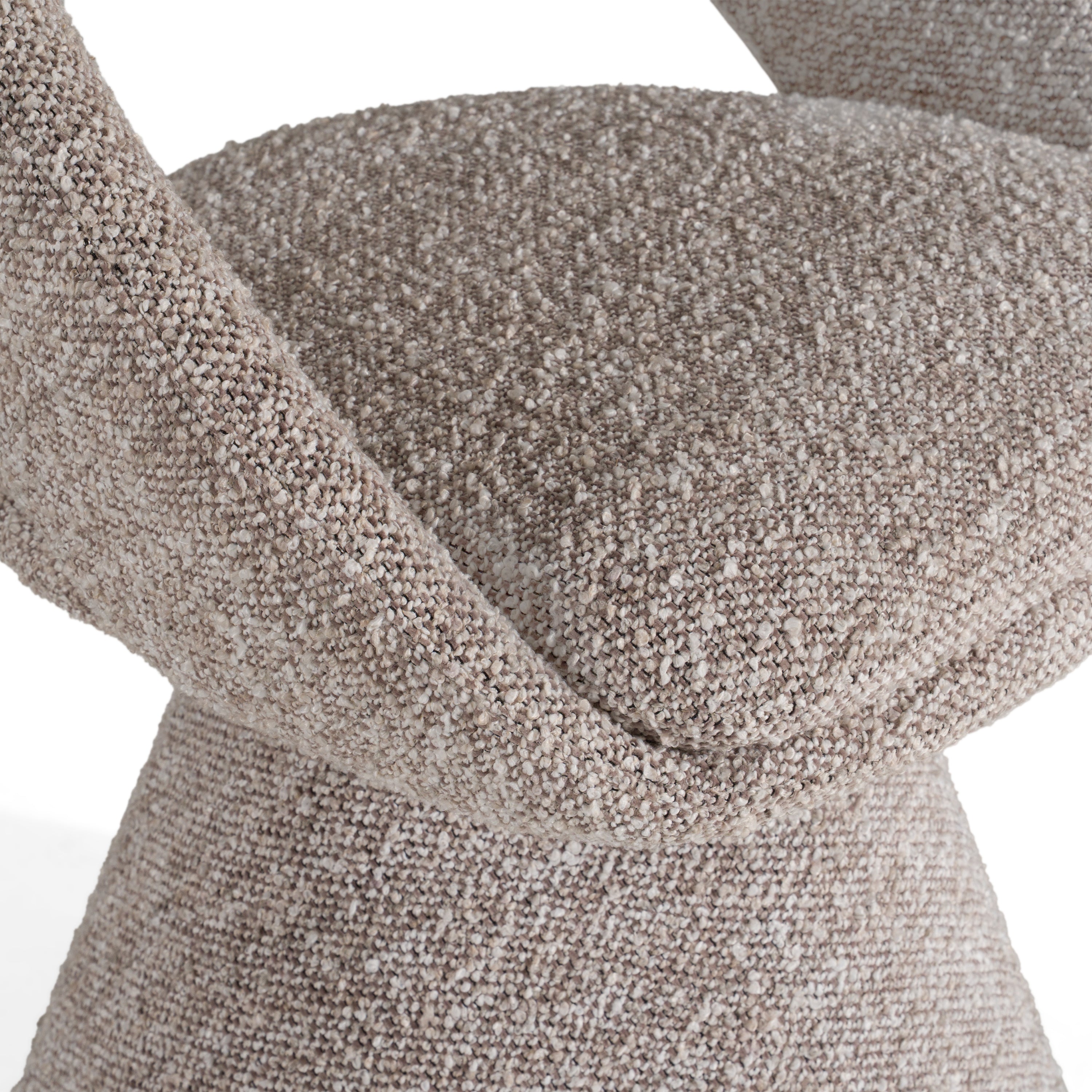 Wiles - Modern Grey Fabric Swivel Dining Chair