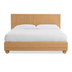 Queen Winters - Modern Natural Oak Bed - Modern Natural Oak Bed