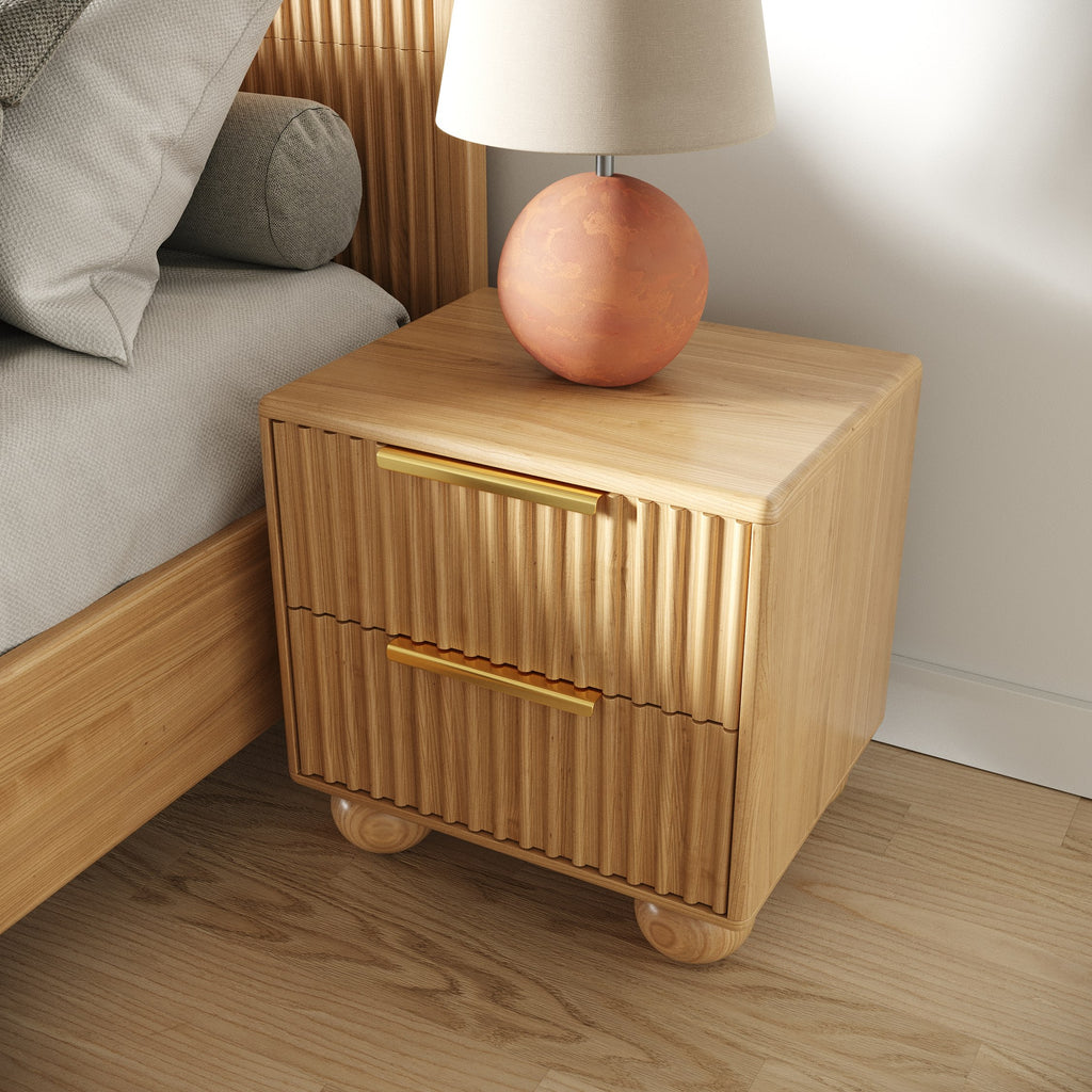 Winters - Modern Natural Oak Bedroom Set - Modern Natural Oak Bedroom Set
