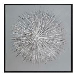 Silver 24"x24" Sculpted Wall Hanging