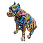 Graffiti Dog Modern Multi - Color Sculpture