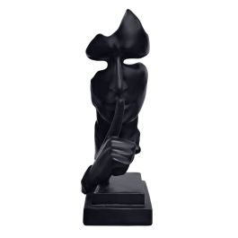Whisper Modern Black Sculpture