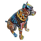Graffiti Dog Modern Multi - Color Sculpture