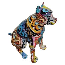 Graffiti Dog Modern Multi - Color Sculpture