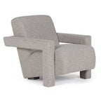 Wylie - Modern Light Grey - Beige Fabric Accent Chair