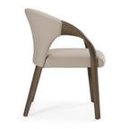 Wynetta Mid-Century Modern Vegan Leather Dining Chair
