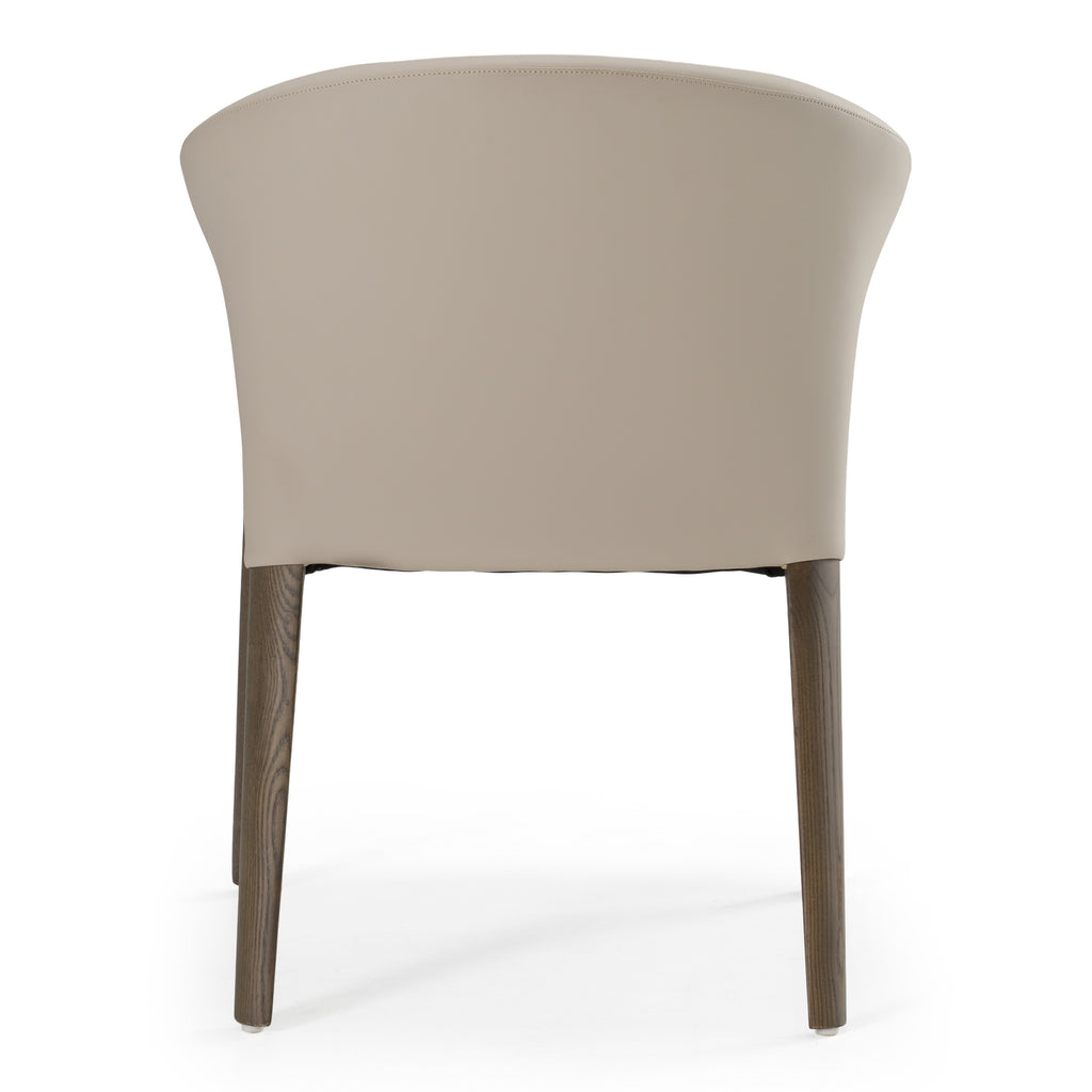 Wynetta Mid-Century Modern Vegan Leather Dining Chair