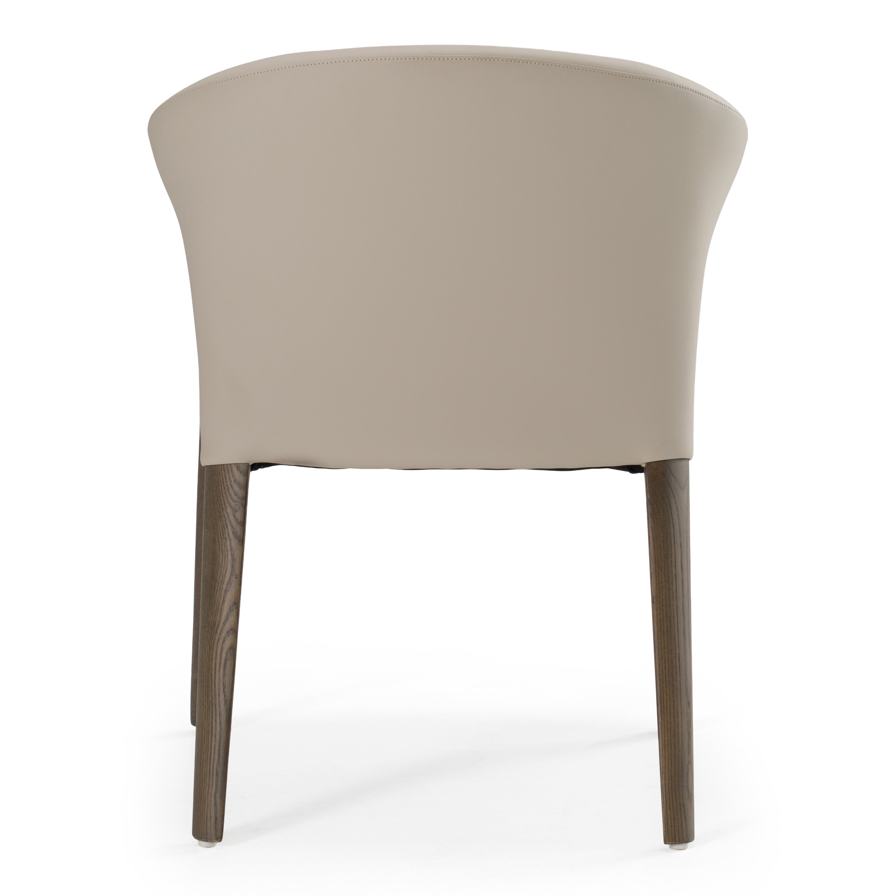 Wynetta Mid-Century Modern Vegan Leather Dining Chair