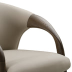 Wynetta Mid-Century Modern Vegan Leather Dining Chair