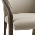 Wynetta Mid-Century Modern Vegan Leather Dining Chair