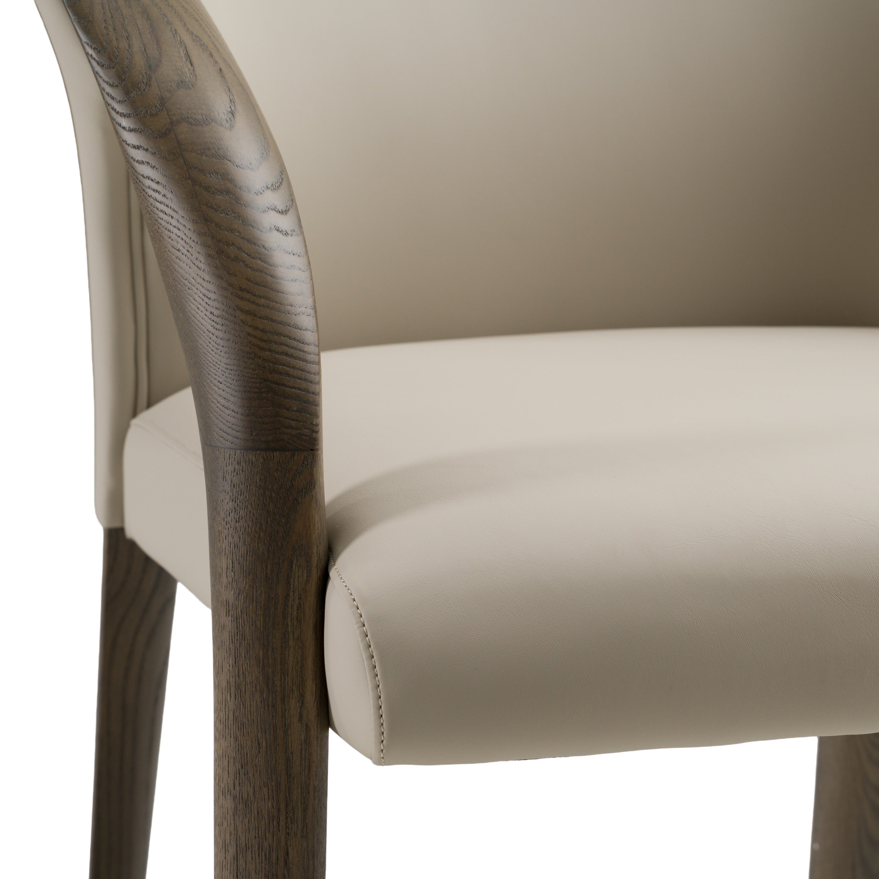Wynetta Mid-Century Modern Vegan Leather Dining Chair