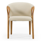 Wynetta Mid-Century Modern Vegan Leather Dining Chair