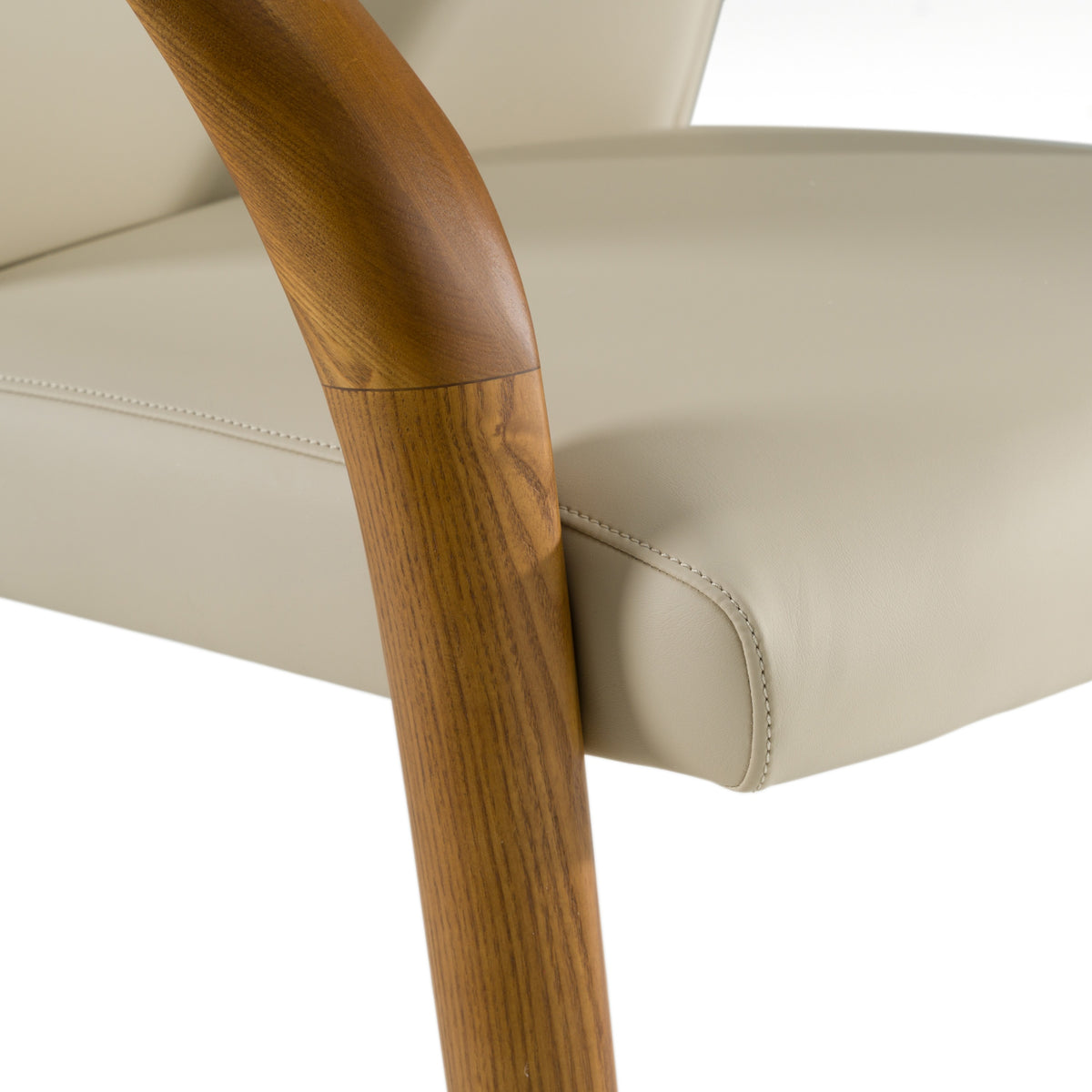 Wynetta Mid-Century Modern Vegan Leather Dining Chair