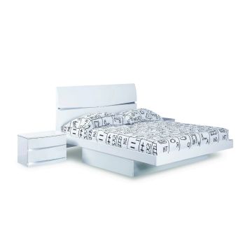 Bellagio - White 4PC Eastern King Bedroom Set - gallery image 12