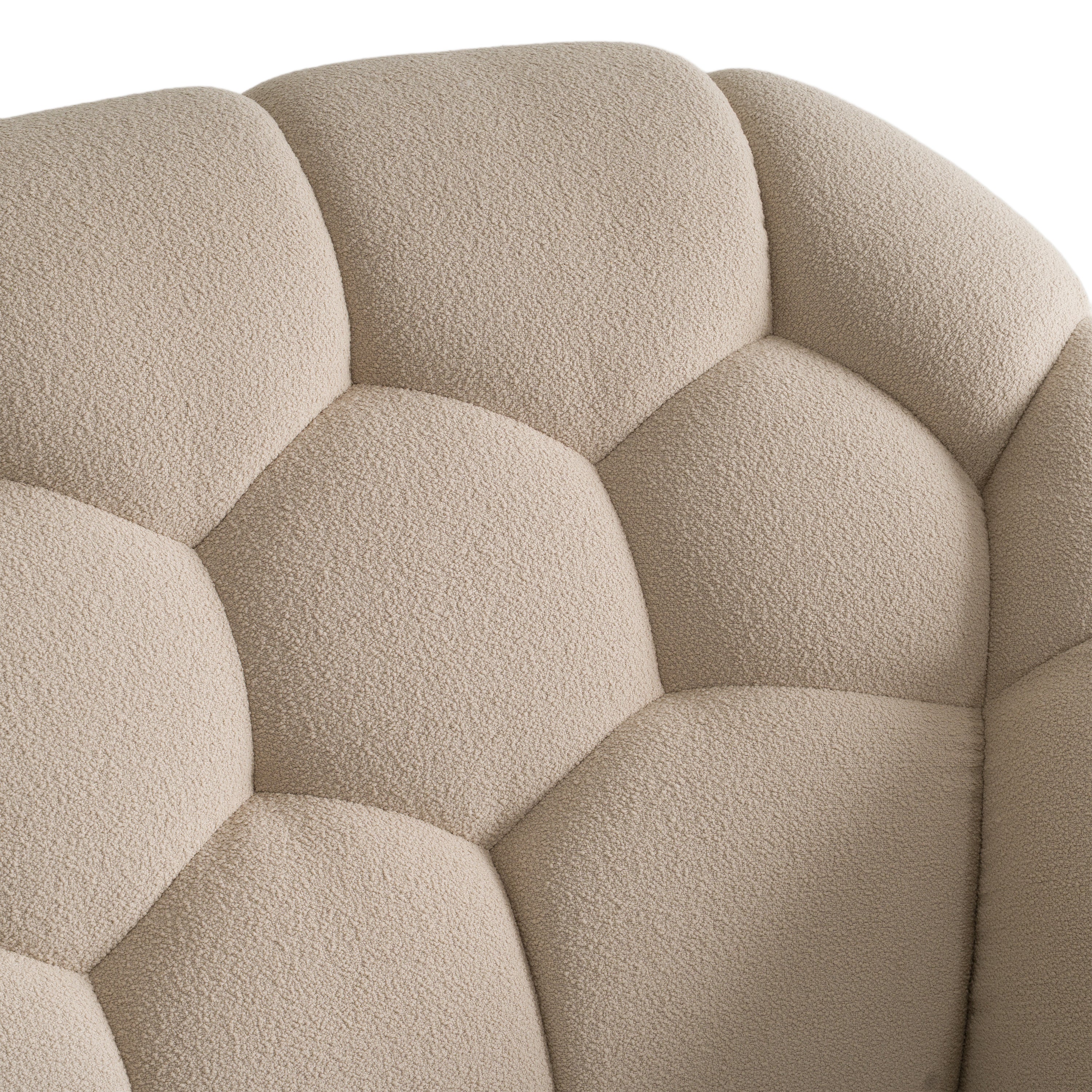 Yolonda - Modern Beige Fabric Bed - Modern Beige Fabric Bed