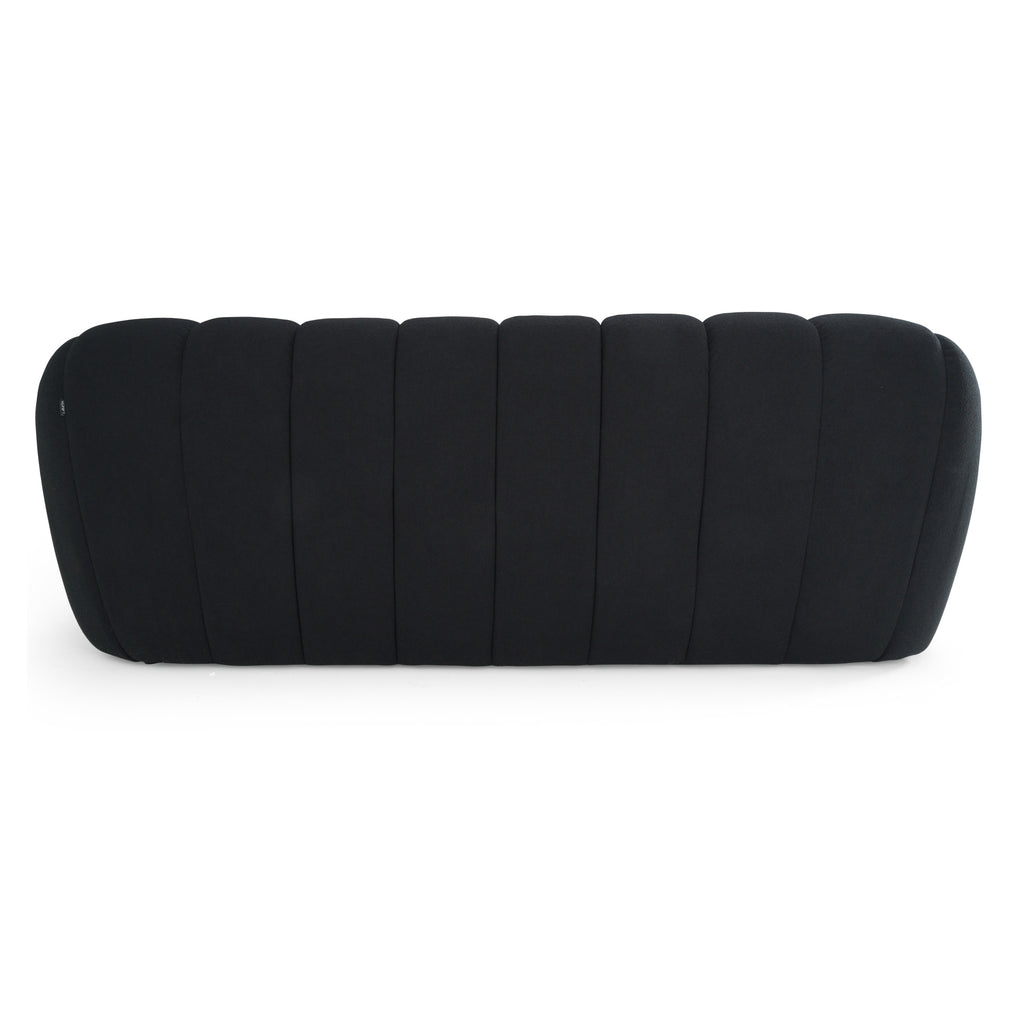 Queen Yolonda - Modern Black Fabric Bed - Modern Black Fabric Bed