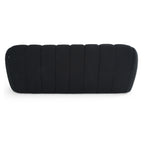 Queen Yolonda - Modern Black Fabric Bed - Modern Black Fabric Bed