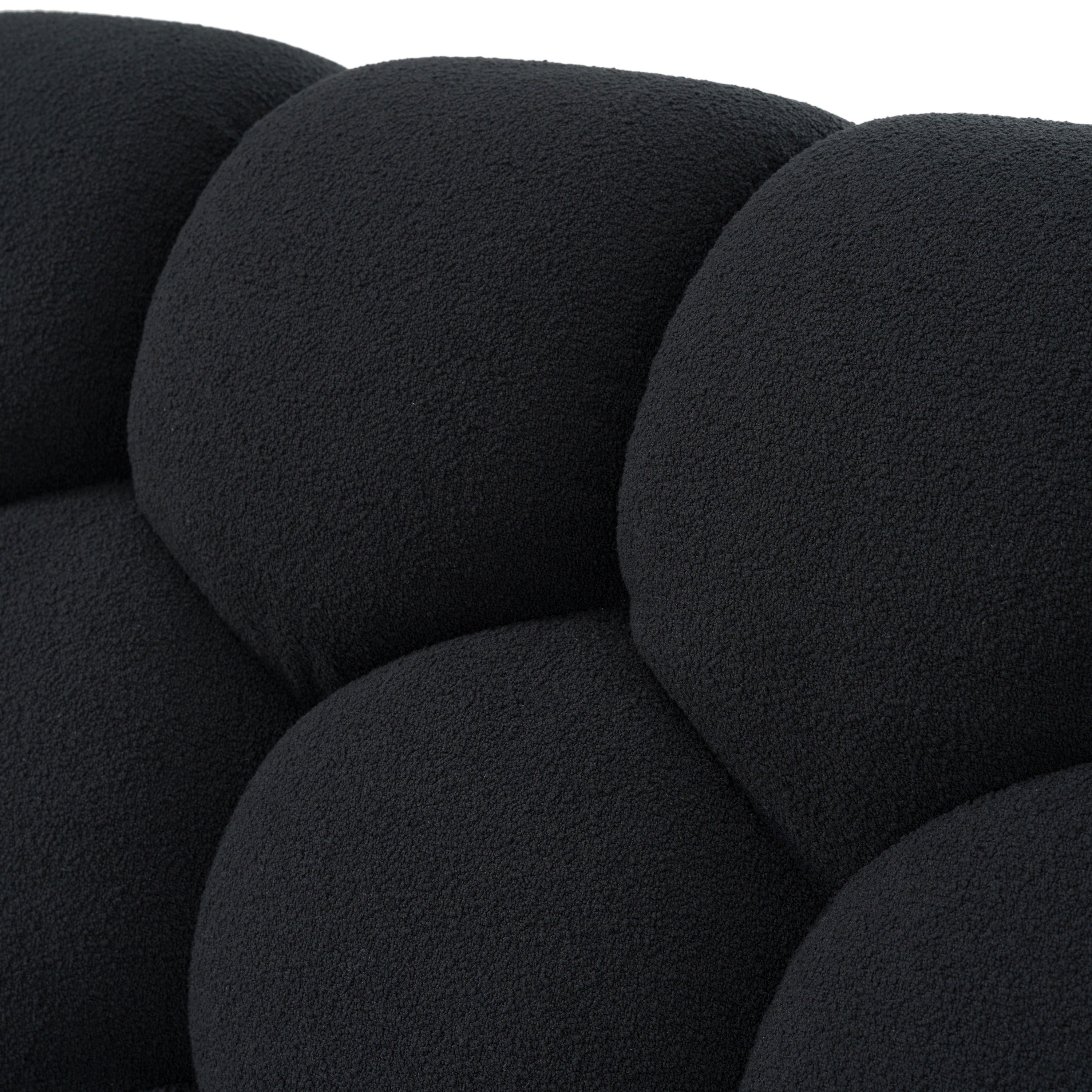 Queen Yolonda - Modern Black Fabric Bed - Modern Black Fabric Bed