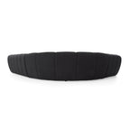 Yolonda - Black Fabric Sectional Sofa