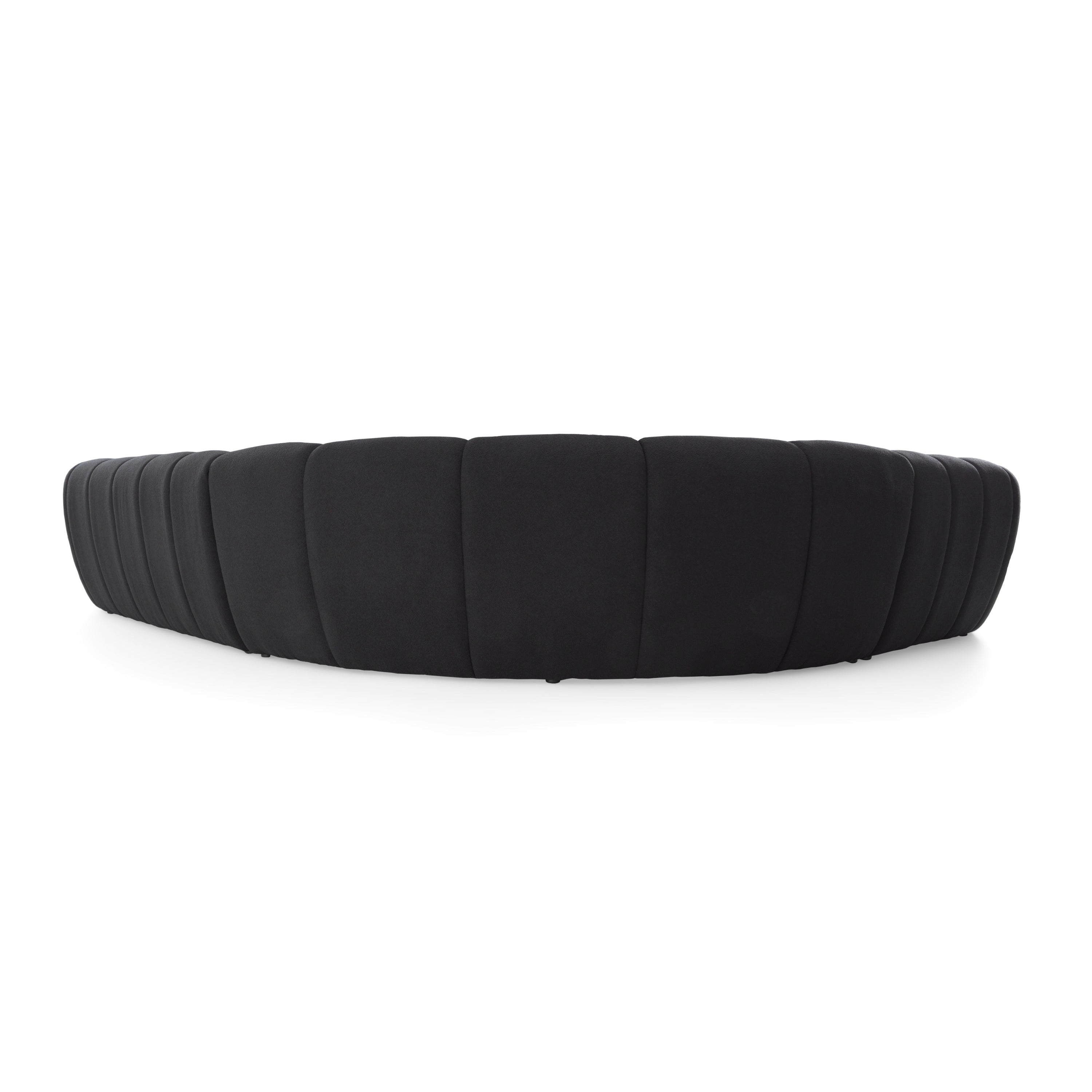 Yolonda - Black Fabric Sectional Sofa