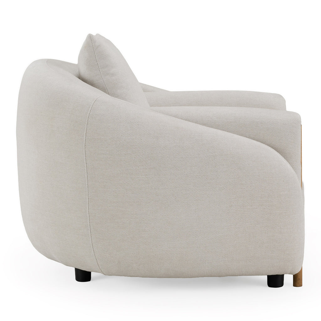Yorba - Modern Beige Fabric Accent Chair