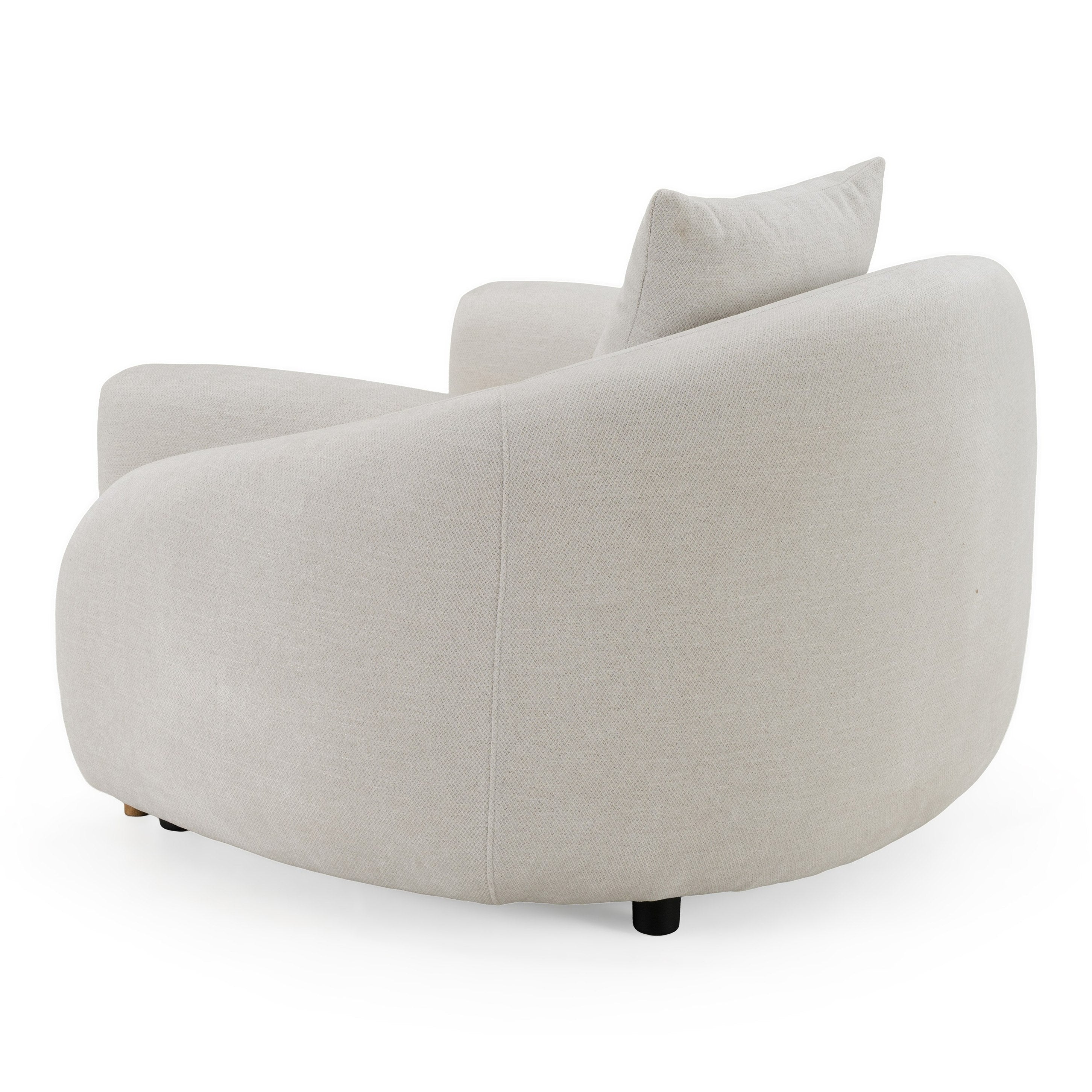 Yorba - Modern Beige Fabric Accent Chair
