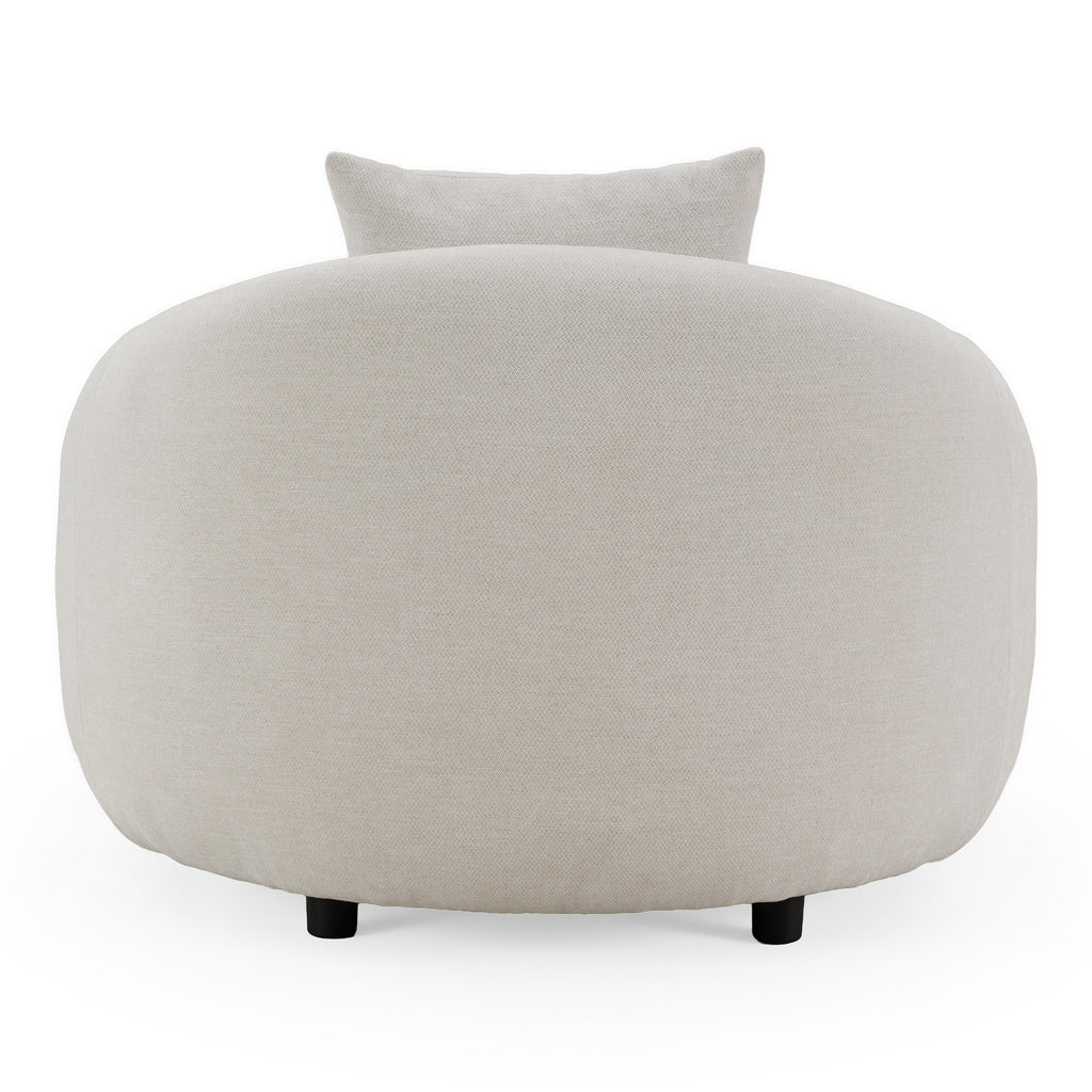Yorba - Modern Beige Fabric Accent Chair