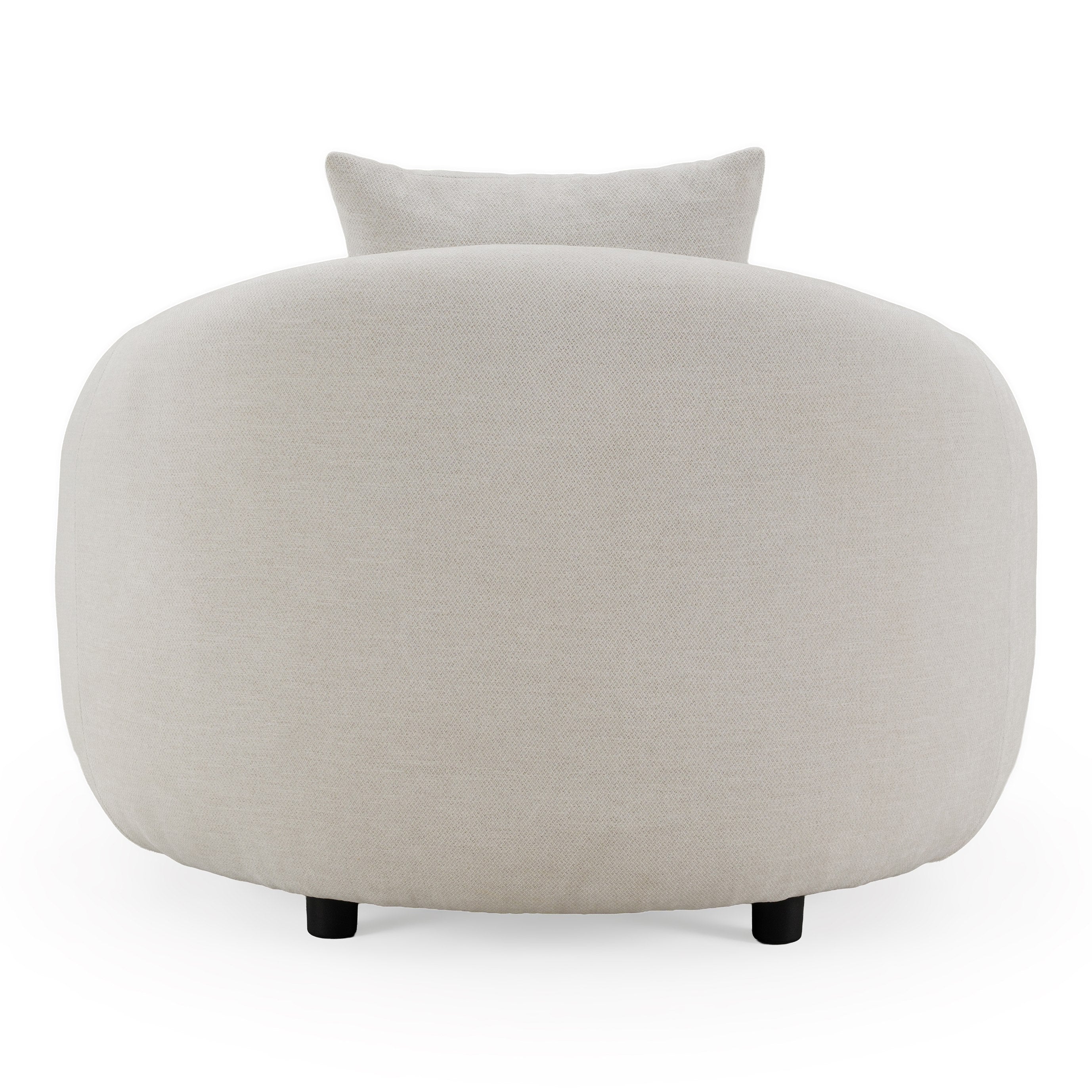 Yorba - Modern Beige Fabric Accent Chair