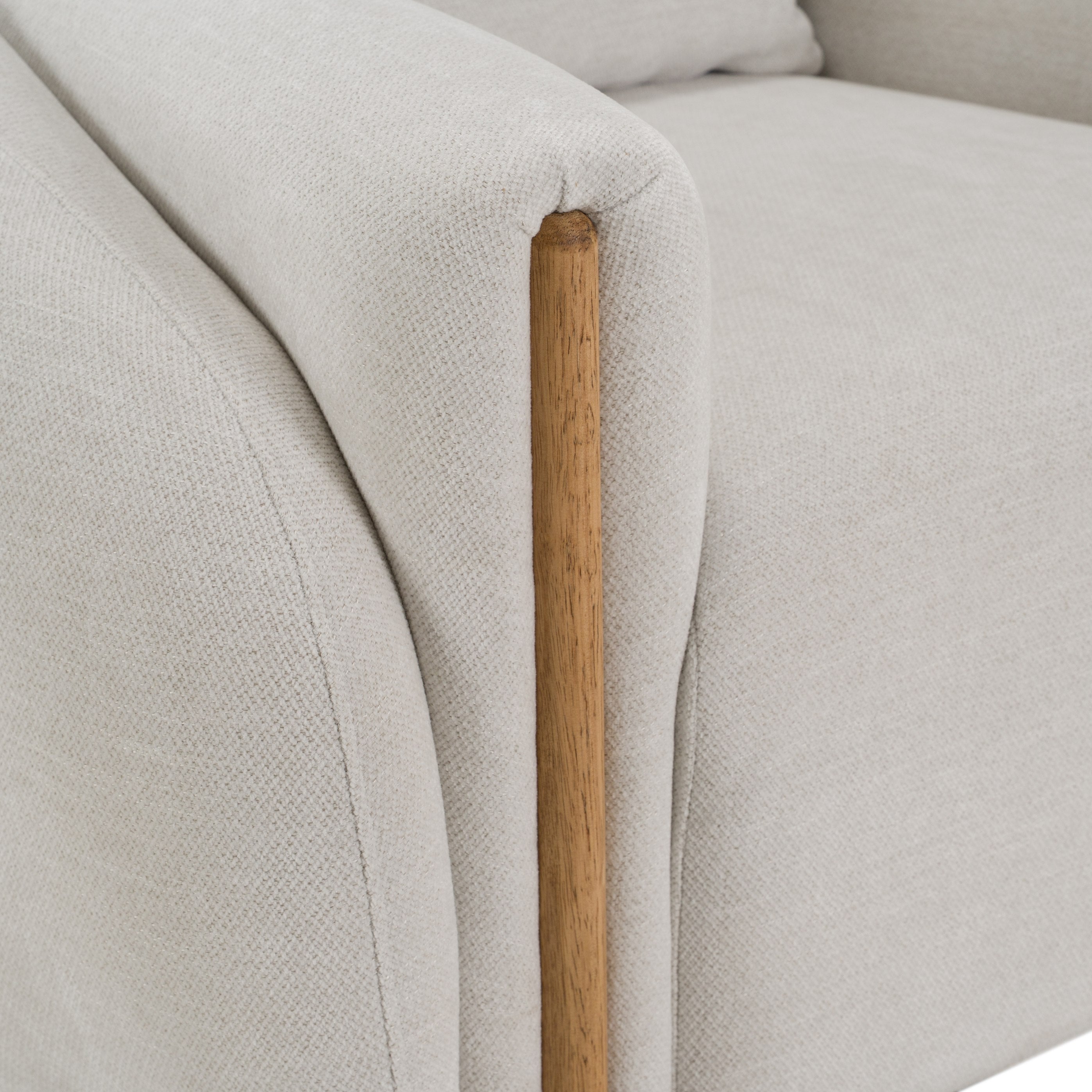 Yorba - Modern Beige Fabric Accent Chair