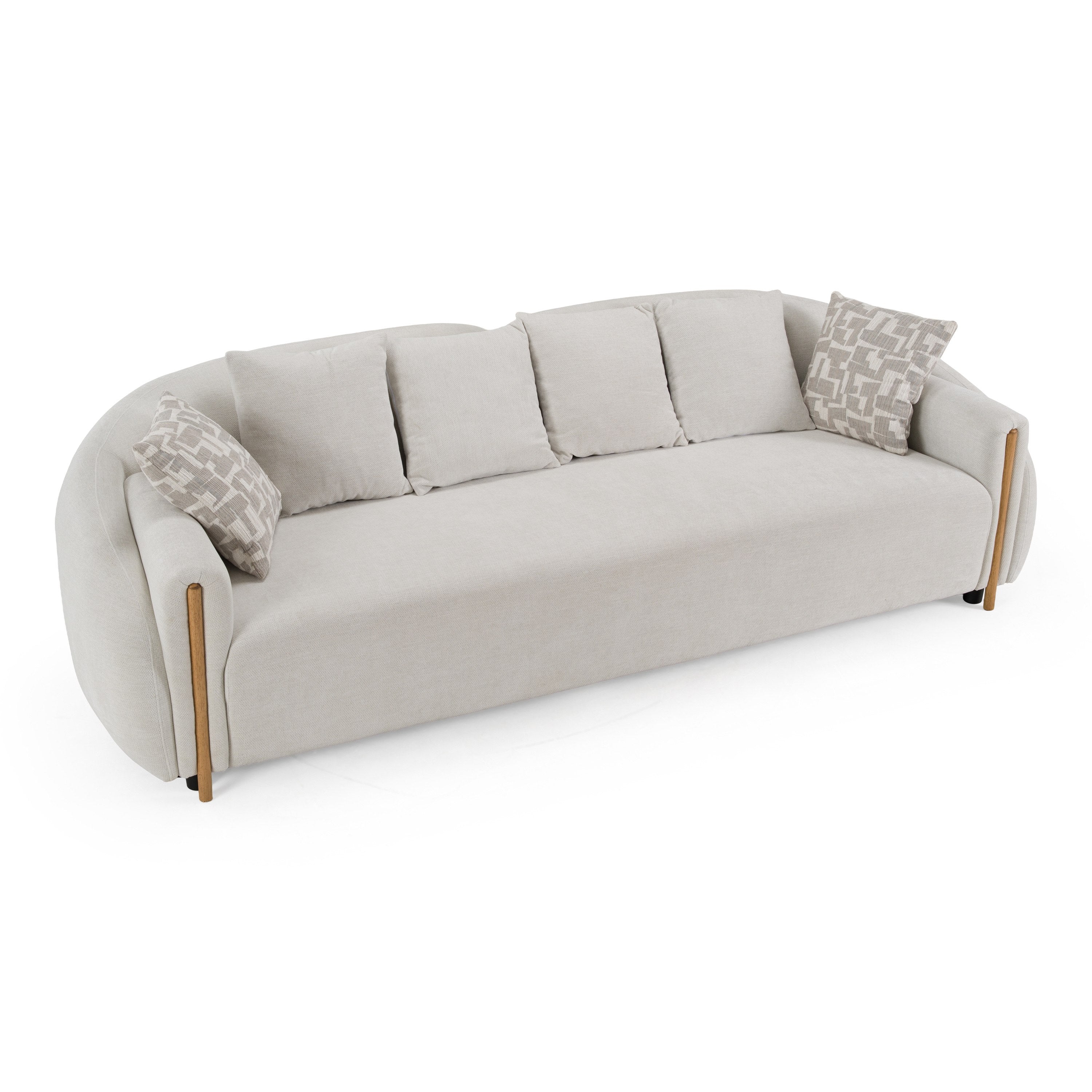 Yorba - Modern Beige Fabric Sofa