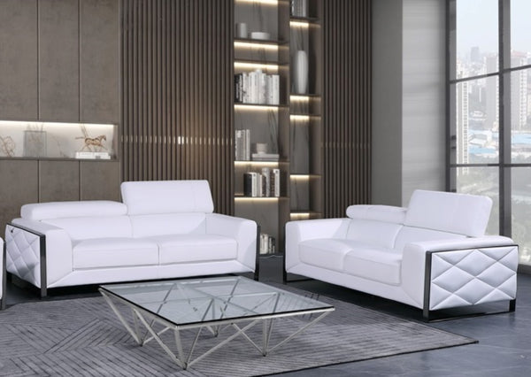 U955 White Premium Living Room Set In